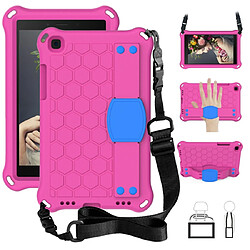 Wewoo Housse Coque Pour Galaxy Tab A8.0 T290 / T295 ?2019? Conception en nid d'abeille EVA + PC de protection plate anti-chute à quatre coins avec sangles Rose + Bleu