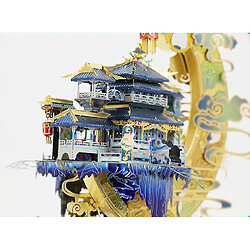 Universal Puzzle 3D Moon Palace DIY assemblage à la main modèle jouet éducatif cadeau (bleu) pas cher