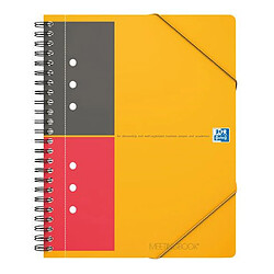 Cahier à spirales Oxford Meetingbook Format A5 - blanc ligné - 160 pages