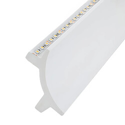 Avis Ledkia Moulure Arc Design 2m pour 2 Rubans LED Blanc