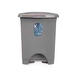 Avis BigBuy Home Poubelle à pédale Gris Plastique 10 L (8 Unités)