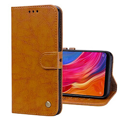 Wewoo Housse Coque en cuir à rabat horizontal pour homme de style Business à texture cire pour Xiaomi Mi 8, avec porte-cartes (portefeuille)