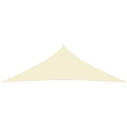 Maison Chic Voile d'ombrage | Voile de parasol | Toile d'ombrage tissu oxford triangulaire 3,5x3,5x4,9 m crème -MN25096