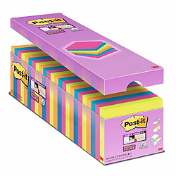 PACK NOTES COULEURS POST-IT SUPER STICKY 24 DONT 3 OFFERTS