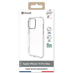 Avis Coque Muvit For France pour iPhone 15 Pro Max Transparent