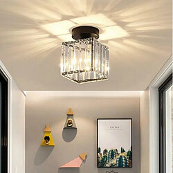 Avis Stoex Lampe de Plafond en Cristal Noir Plafonnier en Verre Plafonnier Créatif Lustre Moderne Ampoule E27 Pour Couloir Bureau Balcon Salon Salle À Manger