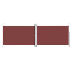 Maison Chic Auvent latéral rétractable de balcon | Store extérieur | Auvent solaire Marron 200x600 cm -GKD16804