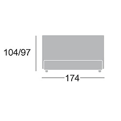 Avis Inside 75 Lit coffre CARLA couchage 160x200 cm Cachemire gris