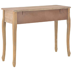 Acheter vidaXL Table de console et coiffeuse avec 3 tiroirs Marron