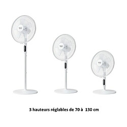 Avis Ventilateur sur Pied Taurus ICE BRISE Blanc 50 W