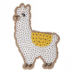 Rayher Patch thermocollant avec strass 5 x 7,1 cm - Alpaga