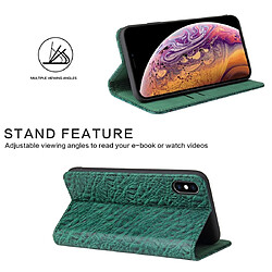 Avis Wewoo Housse Coque Pour iPhone XR Crocodile Texture PC + TPU en cuir à rabat horizontal avec support et fentes cartes et portefeuille vert