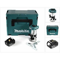 Makita DRT 50 T1J Fraiseuse multifonction sans fil 18V + 1x Batterie 5,0 Ah + Makpac 3 - sans chargeur