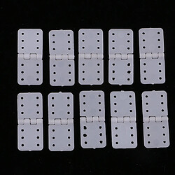 10 Pcs En Plastique Goupillé Charnières Pour RC Avion Hobby Modèle Avion Pièces De Rechange S