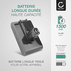 Batterie pour Dyson DC35, DC30, DC30 White (Dyson 917083-02) 1500mAh - Convient uniquement au type A - de CELLONIC