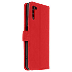 Avizar Étui pour Honor 10X Lite Clapet Portefeuille Fonction Support Vidéo Rouge