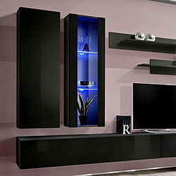 Paris Prix Meuble TV Mural Design Fly IV 320cm Noir