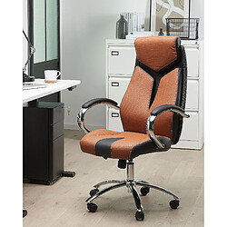 Beliani Chaise de bureau Marron FORMULA