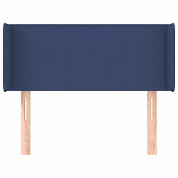 Avis Maison Chic Tête de lit scandinave avec oreilles,meuble de chambre Bleu 93x16x78/88 cm Tissu -MN15971