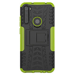 Wewoo Coque Pour Xiaomi Redmi Note 8 Texture de pneu TPU antichoc + PC Housse de protection avec support vert