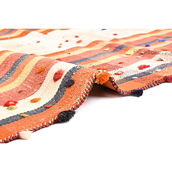 Vidal Tapis de laine 206x118 orange Jajim