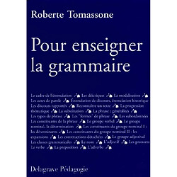 Pour enseigner la grammaire