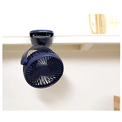 Avis Universal Portable mini ventilateur clip ventilateur de bureau USB rechargeable ventilateur de bureau 360 degrés rotatif réglable clip de bureau ventilateur (bleu)