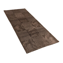 Vidal Tapis de couloir en laine 201x86 brun Darya