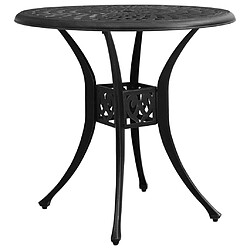 Maison Chic Table de jardin | Table d'extérieur Noir 78x78x72 cm Aluminium coulé -GKD46078