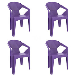 Fauteuil Intérieur Extérieur DELTA Set de 4 - Resol