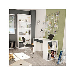 Avis But Bureau avec étagère MASTER blanc et gris