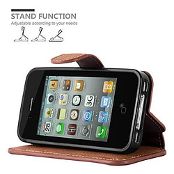 Cadorabo Coque iPhone 4 / 4S Etui en Brun pas cher