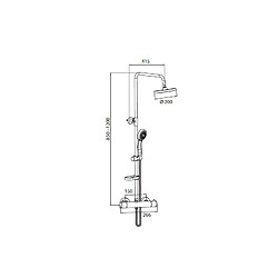 Degeo Colonne de Douche thermostatique X800