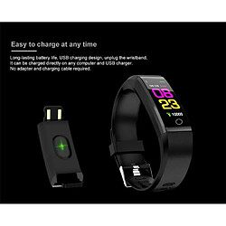 NC Montre connectée Smartwatch Waterproof Cardio/Podomètre/Sport/Android