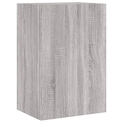 Maison Chic Meuble TV, Banc TV pour salon, Meuble de rangement mural sonoma gris 40,5x30x60 cm bois d'ingénierie -GKD81709