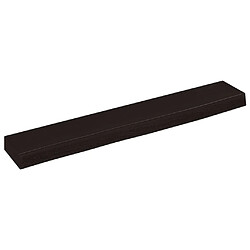 vidaXL Étagère murale marron foncé 60x10x4 cm bois chêne massif traité