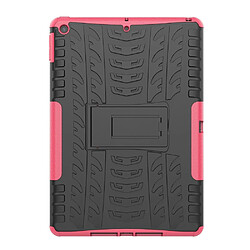 Wewoo Housse Étui Coque Pour iPad 10.2 Texture TPU + PC antichoc avec support rose