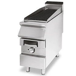 VIRTUS GROUP Grillade Gaz, Zone de Cuisson en Fonte, Viande/Poisson P730mm - L400 - Virtus