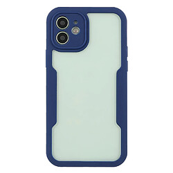 Coque en TPU + acrylique bleu marine pour votre iPhone 12 6.1 pouces