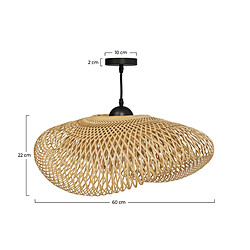 Rendez Vous Deco Suspension Anya en bambou naturel D60 cm