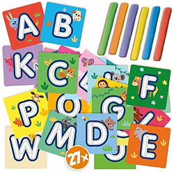 J'apprends l'alphabet avec pâte a modeler - Jeu éducatif - SES CREATIVE - Familiarise-toi avec l'alphabet en t'amusant. pas cher