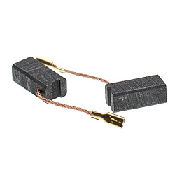 vhbw 2x Balais de charbon pour moteur électrique 16,3 x 8 x 6,2mm compatible avec Metabo 9123, AG555SL, AG650SL, AG650VS, EW6114S outil électrique