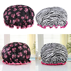 2 Pièces Imperméable Double Couche Bonnet De Douche Bain Cheveux Protection Adulte Bain Accs