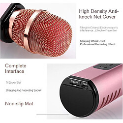 Universal Microphone Bluetooth multifonctionnel sans fil Kara Normal Double haut-parleur Microphone portable Smart Kara Normal pour téléphone mobile | Microphone pas cher