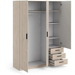 Acheter Cstore Armoire VEGA - Décor Gris anthracite - 3 portes + 3 tiroirs - L 147 x P 49,6 x H 200,4 cm