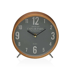 Horloge de table Versa Cafe de Paris Vert Métal 4,5 x 18,5 x 18,5 cm