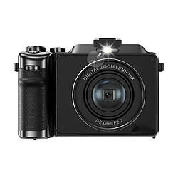 INF Appareil photo à double objectif numérique 4K 48MP avec zoom 18X et carte 32 Go Black