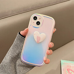 GUPBOO Étui pour iPhoneXR Étui de téléphone portable de personnalité d'amour laser en trois dimensions fille créative