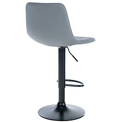 Non Tabouret de bar Divo simili cuir noir pas cher