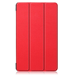 Etui en PU avec socle tripliure rouge pour votre Samsung Galaxy Tab A 8.0 (2019) SM-T290 SM-T295 SM-T297